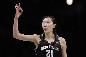 韩旭WNBA常规赛全勤生涯首次！44场砍277分也是生涯最高值！